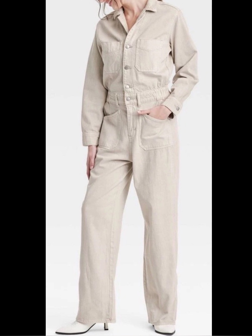 Universal Thread Denim Baggy Jumpsuit Sz 12